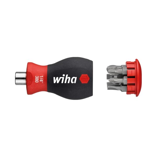 Отвертка Stubby с магазином бит, 6 предметов (WIHA 33736)