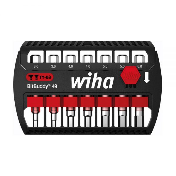 Набор TY-бит 49 мм в держателе BitBuddy, 7 предметов (WIHA 42114)