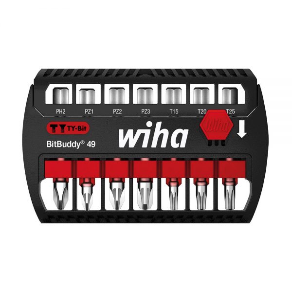 Набор TY-бит 49 мм в держателе BitBuddy, 7 предметов (WIHA 42116)