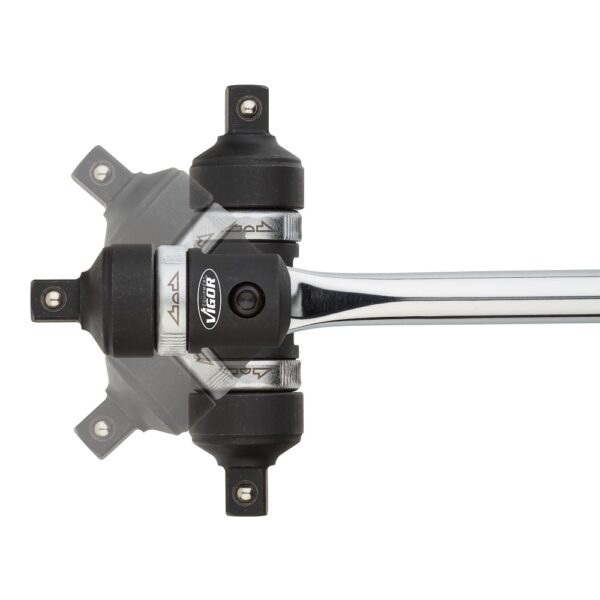 Вороток с шарниром и трещоткой 1/2" 660 мм (VIGOR V4884)