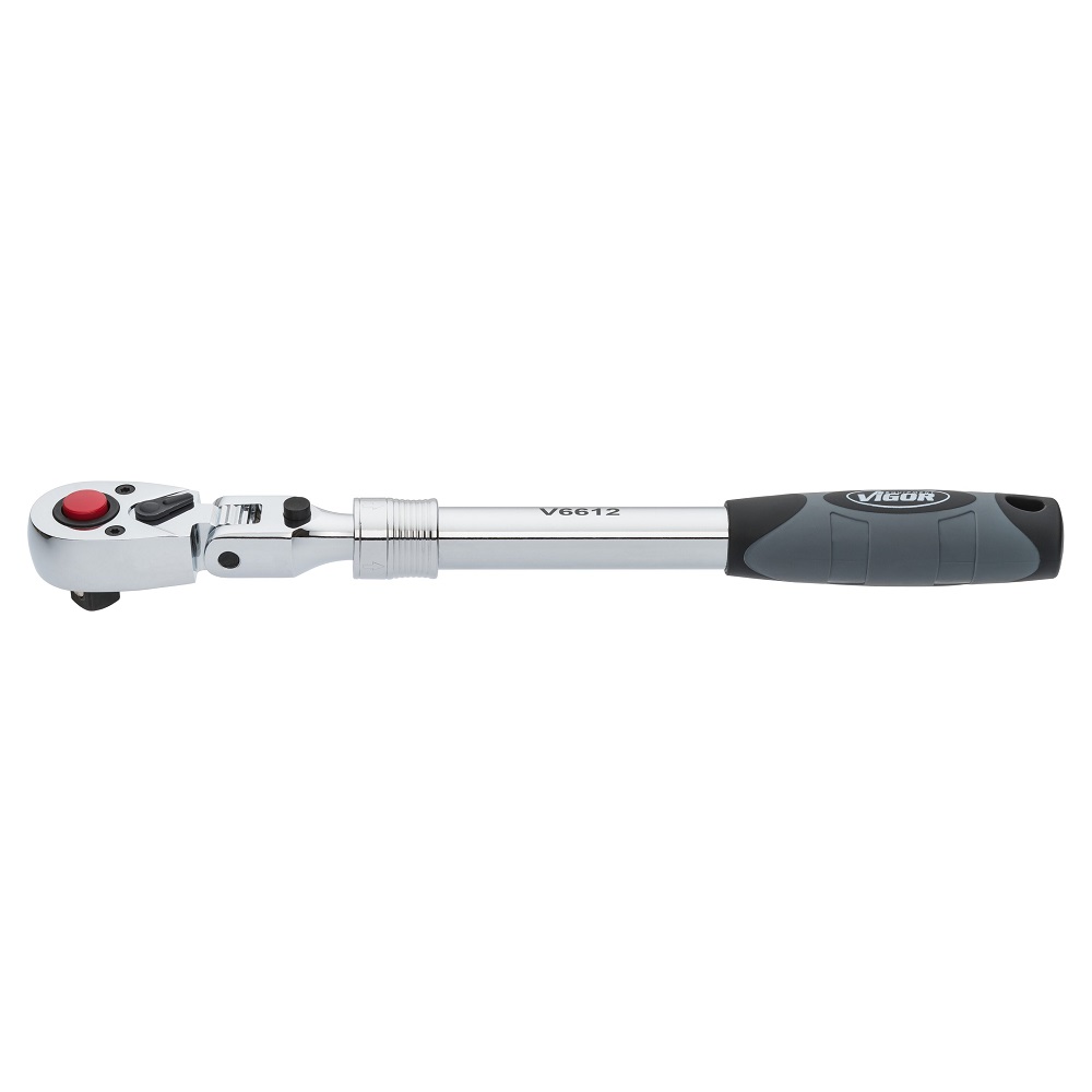 Телескопическая трещотка 1/2" с шарниром (VIGOR V6612)